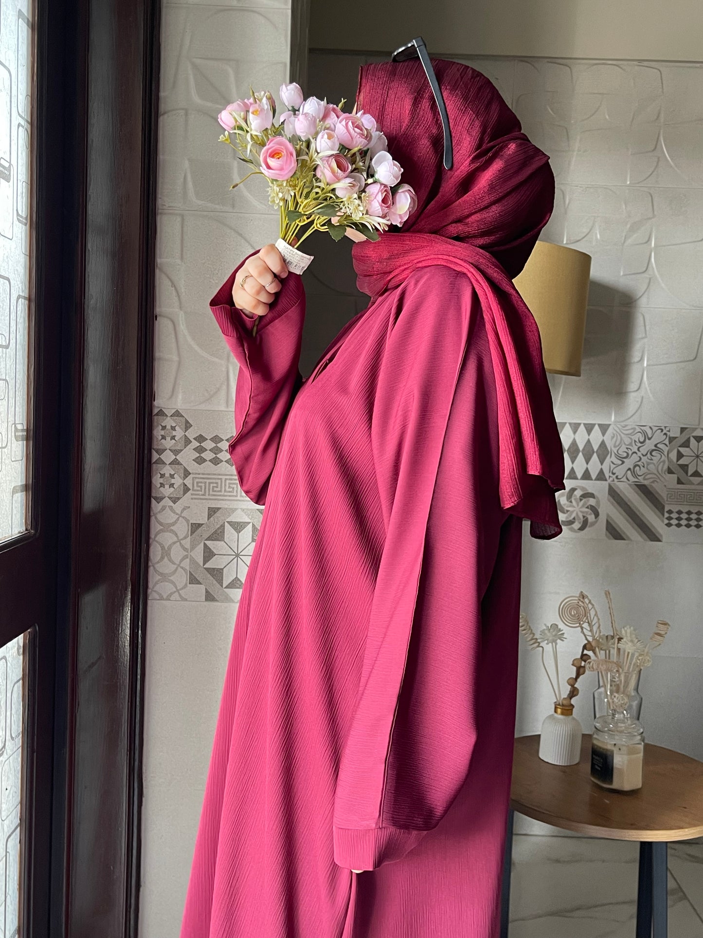 Maroon Abaya