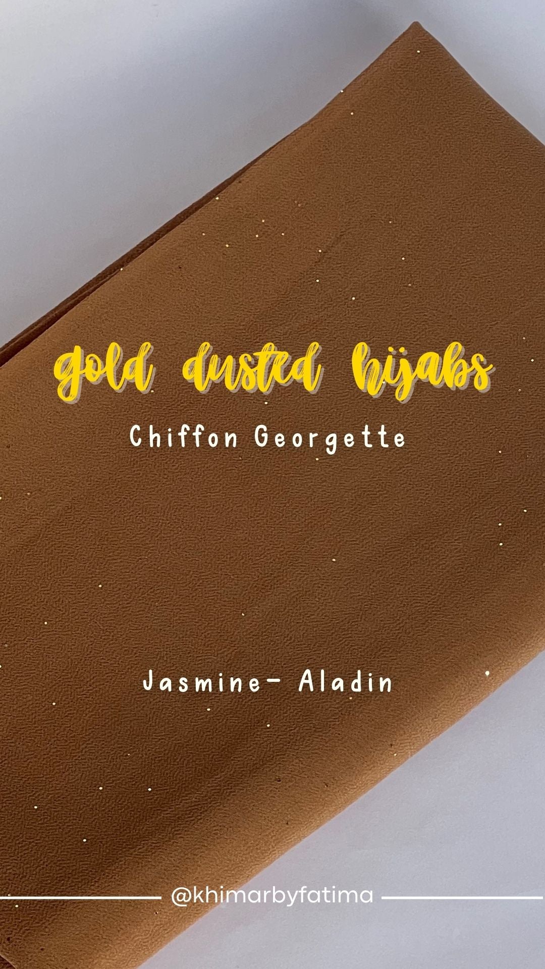 Gold Dust Chiffon Georgette - Light Brown