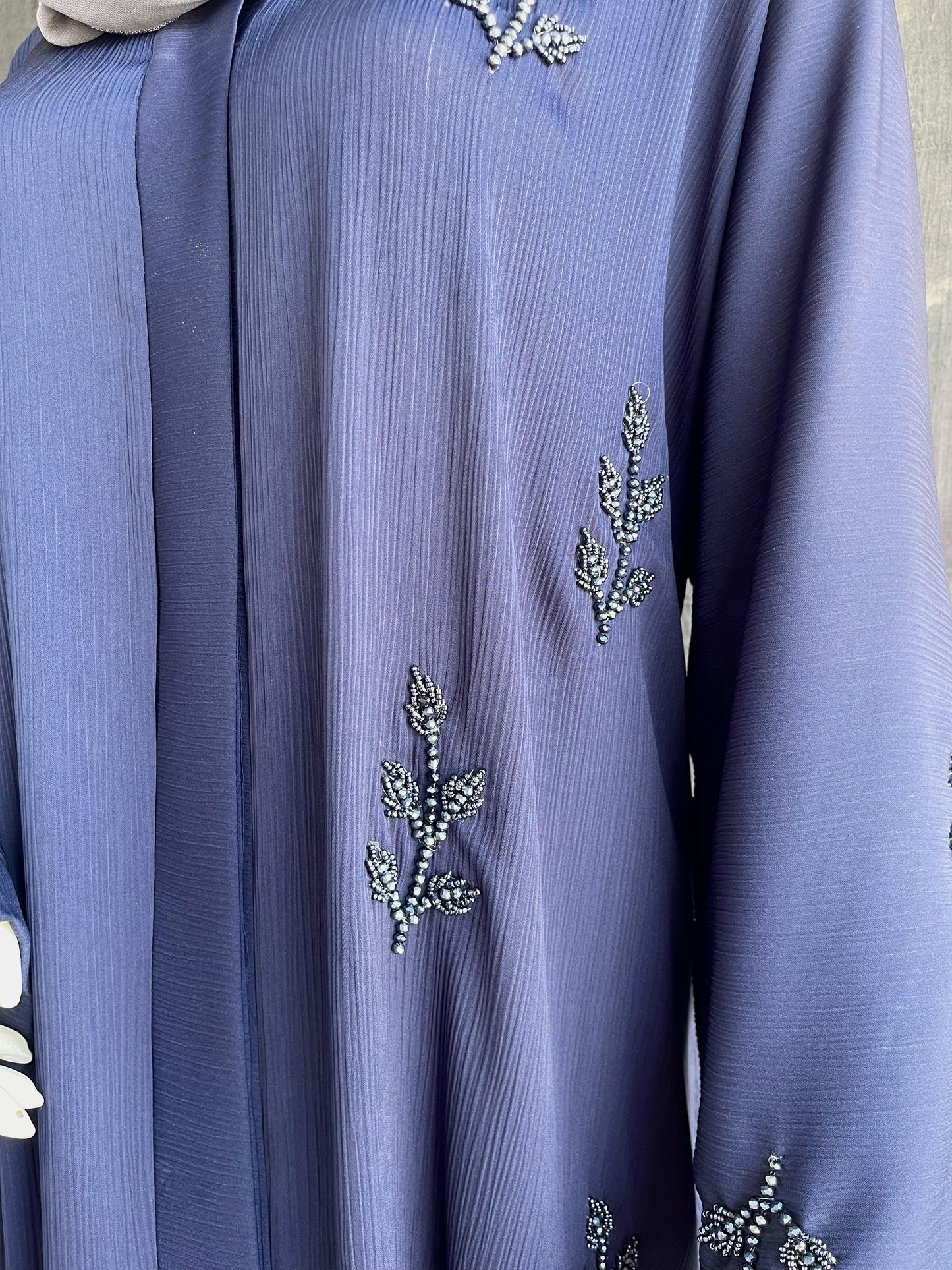 Midnight Leafy Abaya