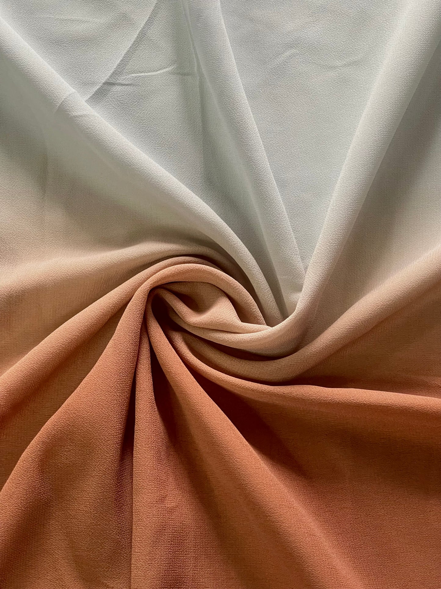 Ombre Chiffon Georgette Hijab - Sandy Blue