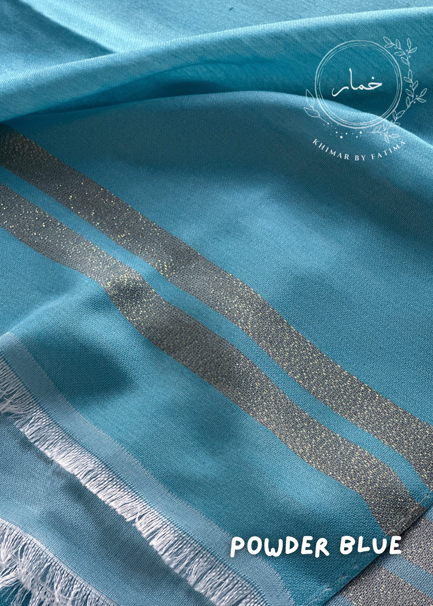 Swiss Viscose Lawn Hijab - Powder Blue