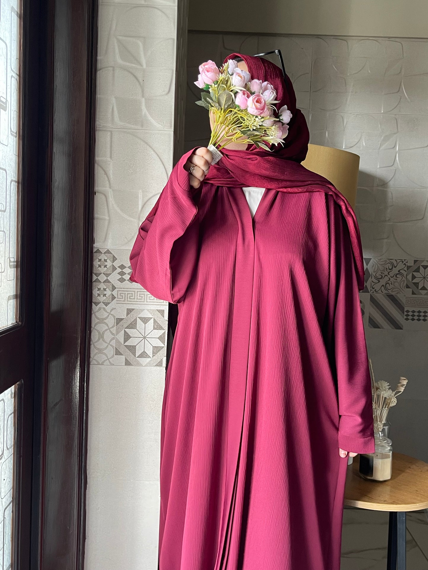 Maroon Abaya