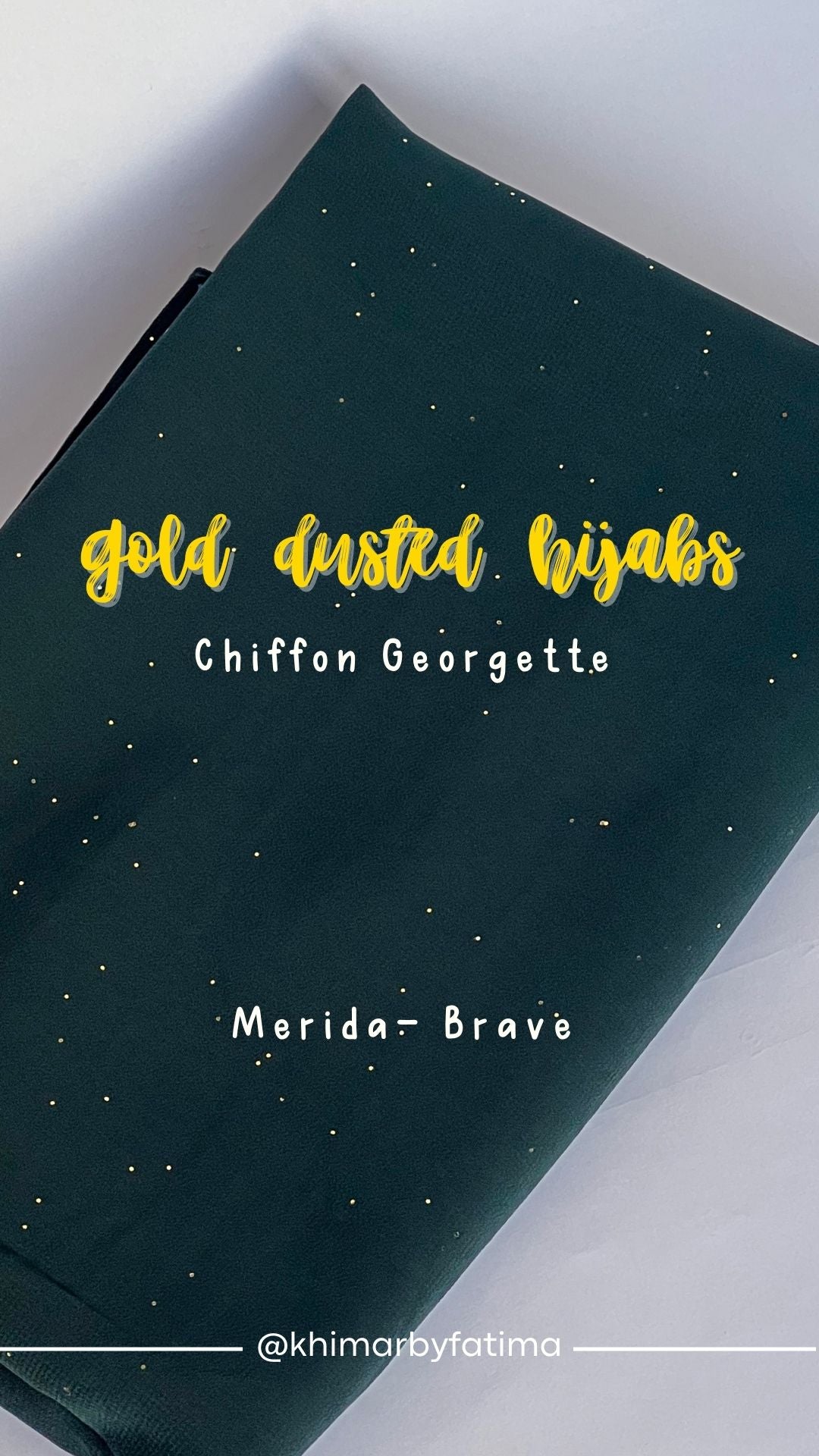 Gold Dust Chiffon Georgette - Green