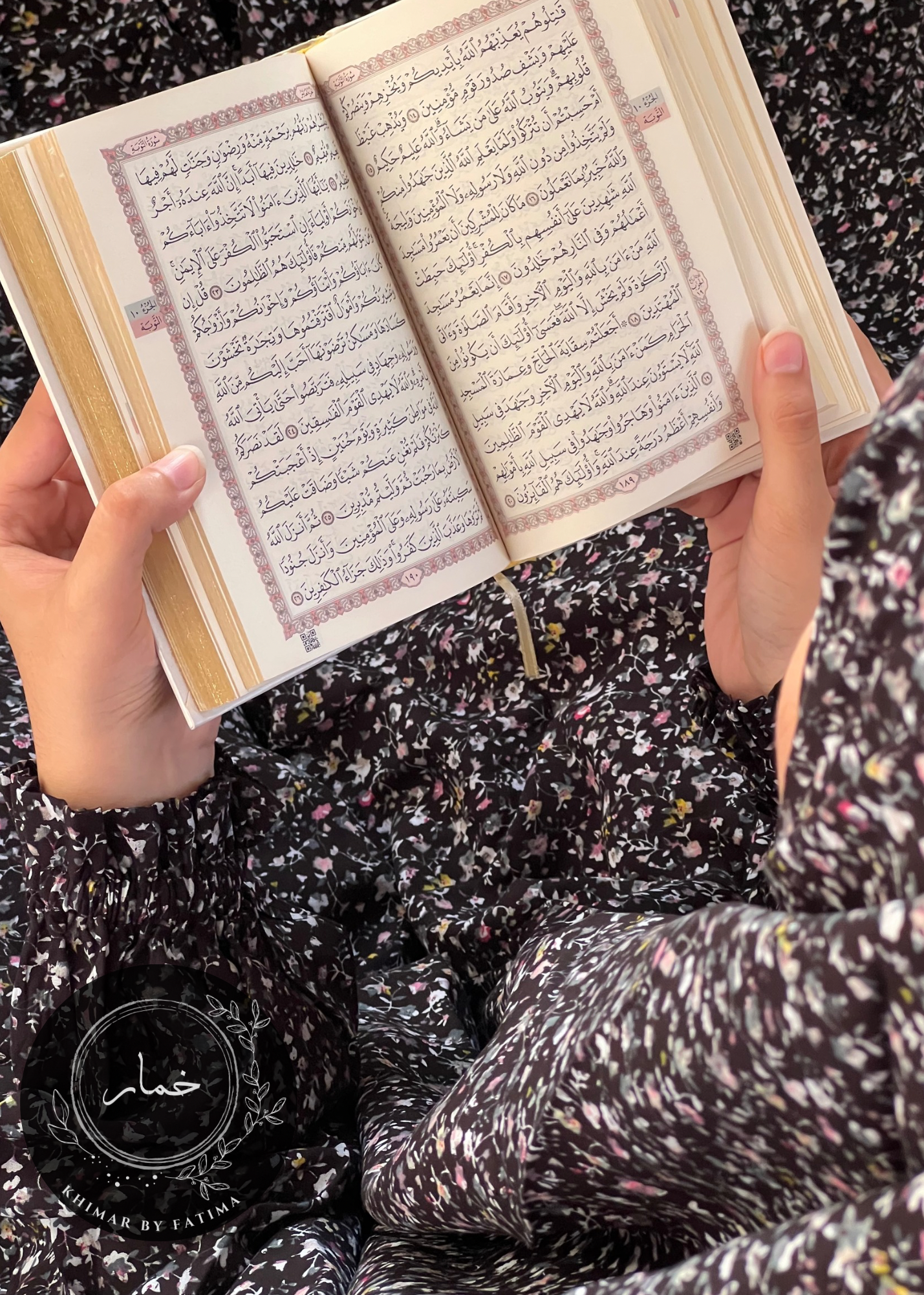 Printed Prayer Gown with Sleeves- Aasiya