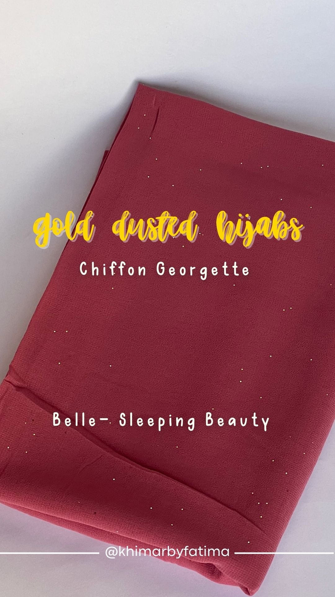 Gold Dust Chiffon Georgette - Pink
