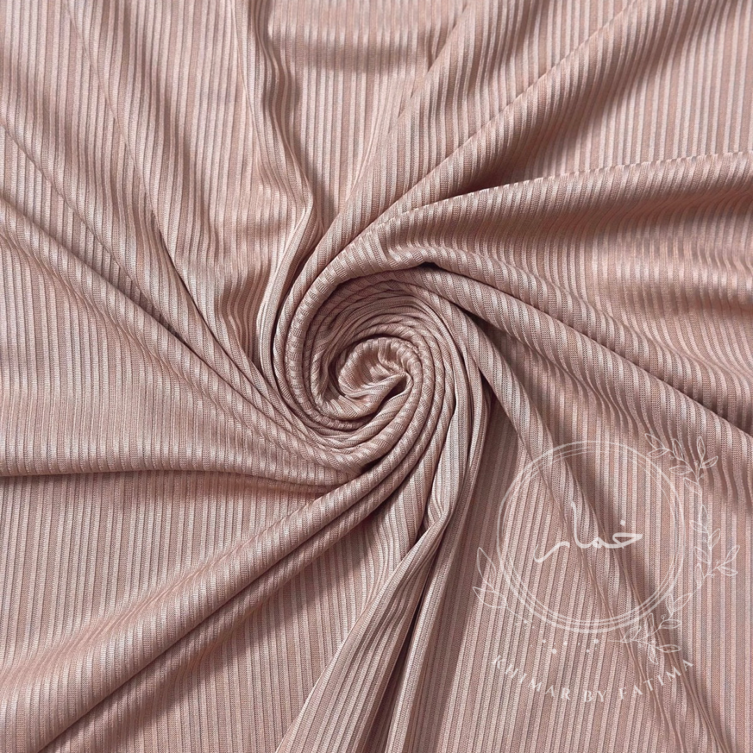 Ribbed Jersey - Nude Pink