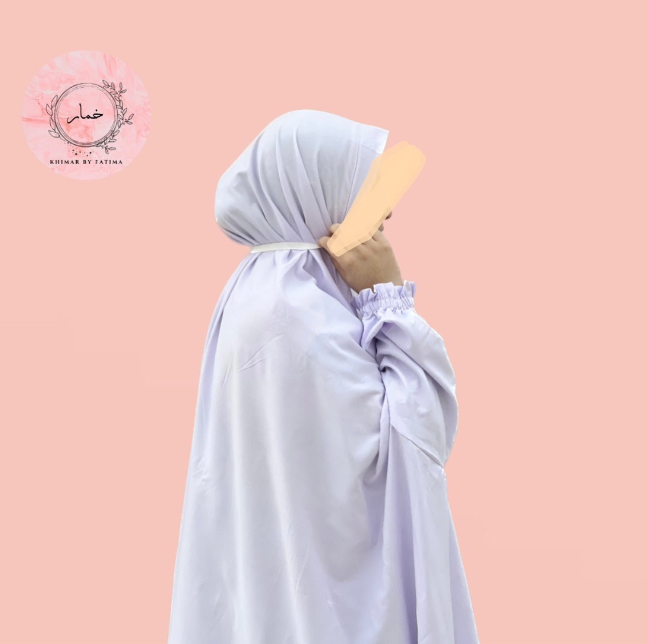 Plain White Prayer Gown with Sleeves