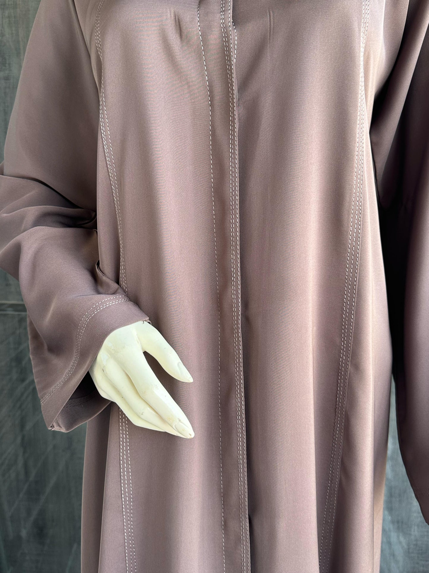 Pocket Abaya - Brownish Grey