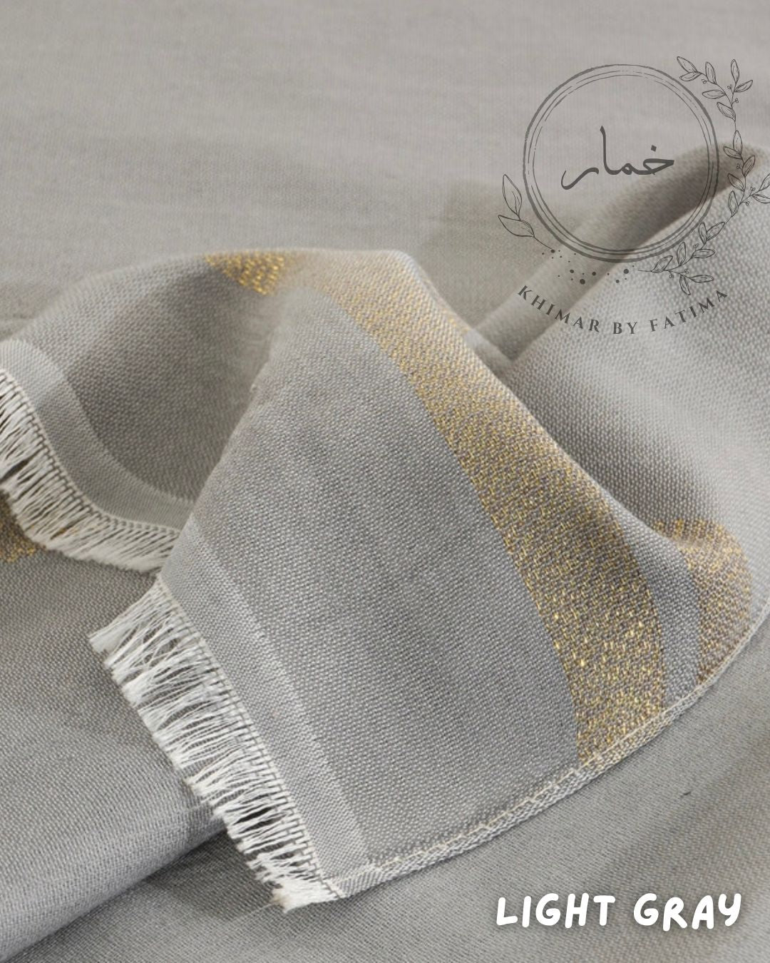 Swiss Viscose Lawn Hijab - Light Gray