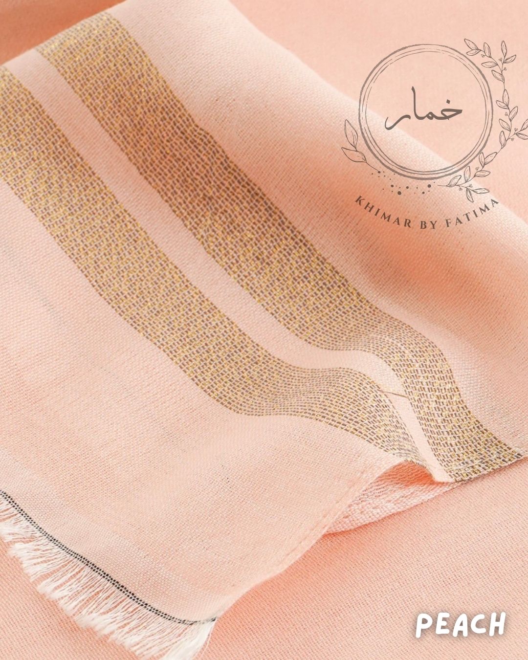 Swiss Viscose Lawn Hijab - Peach