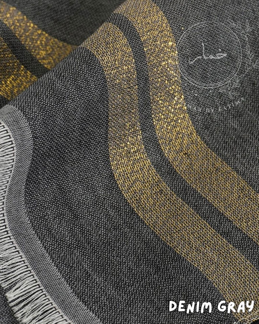 Swiss Viscose Lawn Hijab - Denim Gray