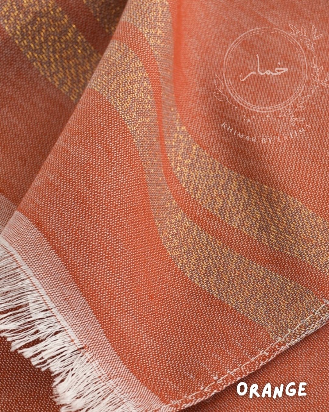 Swiss Viscose Lawn Hijab - Orange