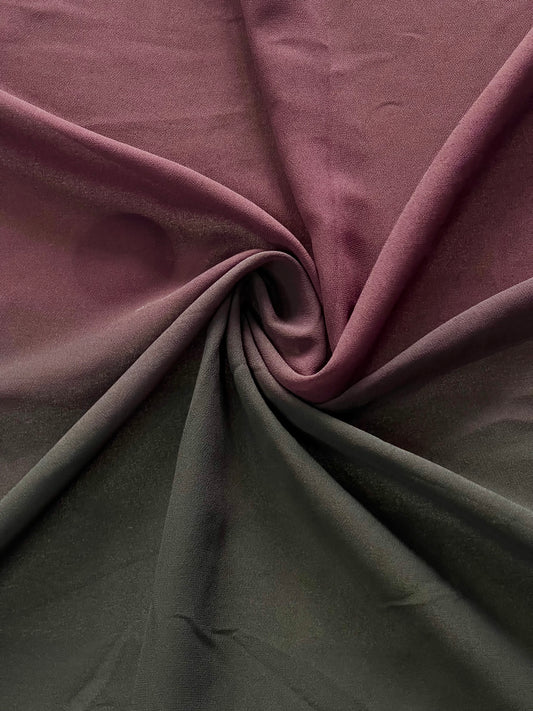 Ombre Chiffon Georgette Hijab - Midnight Plum