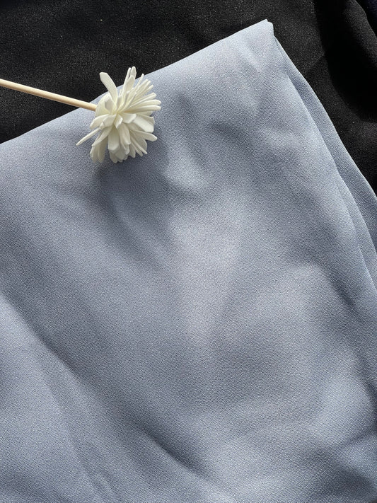 Shimmer georgette Hijabs- Pastel Blue