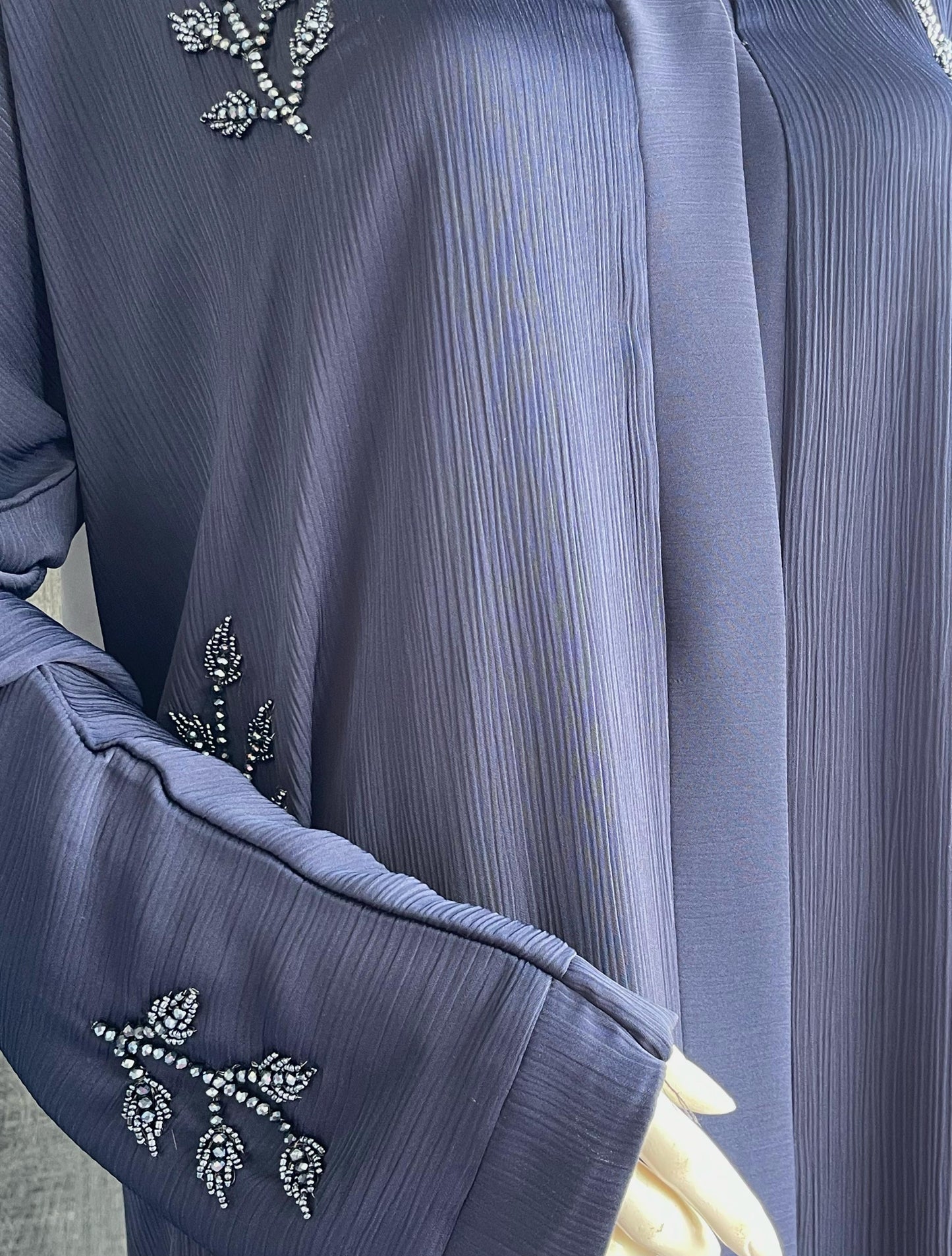 Midnight Leafy Abaya