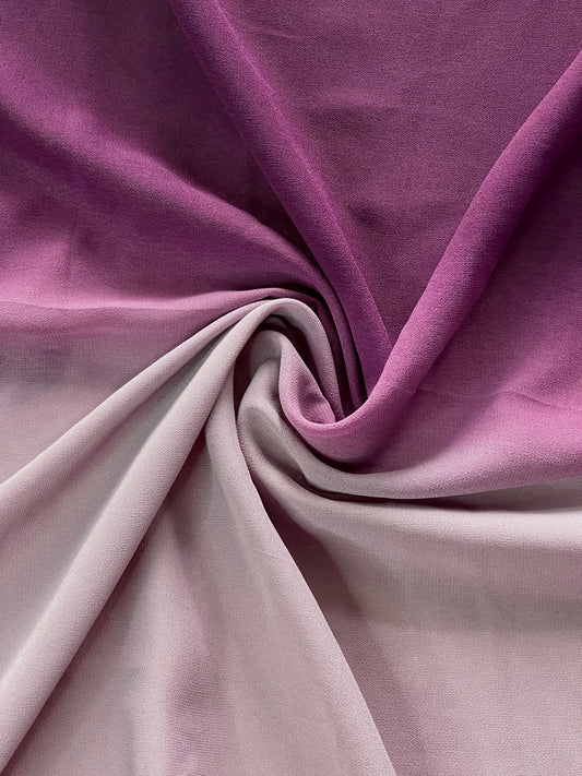 Ombre Chiffon Georgette Hijab - Dusky Lilac