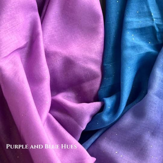 Ombre Lawn Hijabs - Purple and Blue Hues