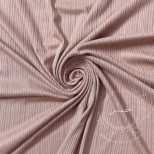 Ribbed Jersey - Nude Pink